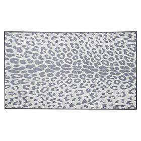 My Magic Carpet Miya Leopard Washable Round Area Rug 6'