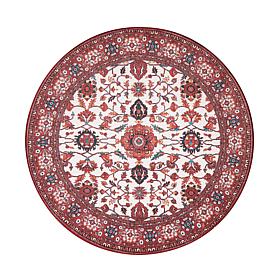 My Magic Carpet Ramage Washable Round Area Rug 6'