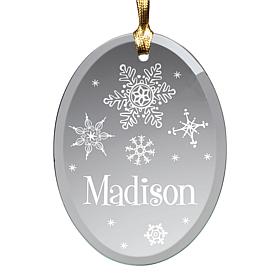 My Name Personalized Glass Ornament