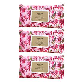 Nakery Beauty 3-Pack 30-count Pure Refresh Soothing Moisture Wipes