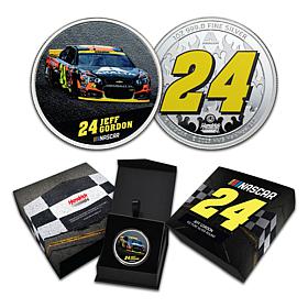 NASCAR Jeff Gordon 1oz Silver Round in Presentation Box