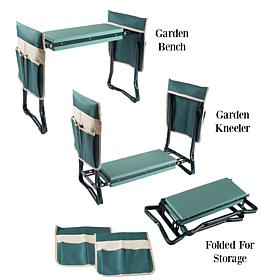 Nature Spring Gardening Kneeling Bench Foldable Foam Pad Stool - Green