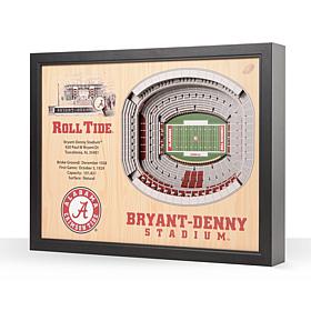 NCAA AL Crimson Tide StadiumViews 3-D Wall Art - Bryant-Denny Stadium 