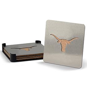 NCAA Boasters 4-piece Coaster Set - Texas Longhorns