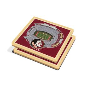 NCAA Florida State Seminoles 3-D Stadium Views Coaster Set