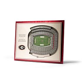 NCAA Georgia Bulldogs StadiumViews 3-D Wall Art - Sanford Stadium 