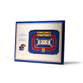 NCAA Kansas Jayhawks StadiumViews 3-D Wall Art - Allen Fieldhouse 