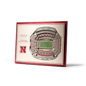 NCAA Nebraska Cornhuskers StadiumViews 3-D Wall Art - Memorial Stad...