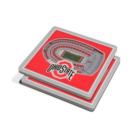 NCAA Ohio State Buckeyes 3-D Stadium Views Coaster Set