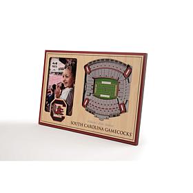 NCAA South Carolina Gamecocks 3-D Stadium Views Picture Frame