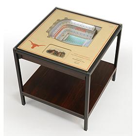 NCAA TX Longhorns 25-Layer End Table - Darrell K Royal–TX Mem. Stad...