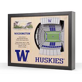 NCAA Washington Huskies StadiumViews 3-D Wall Art- Husky Stadium