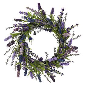 Nearly Natural 20" Lavender Wreath
