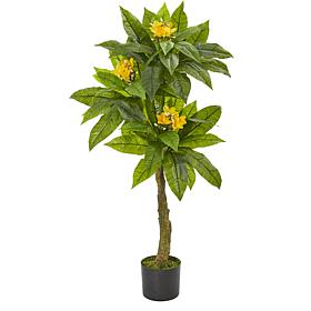 Nearly Natural 4' Artificial Plumeria Tree Indoor/Outdoor UV Resistant