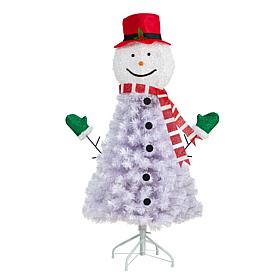 Nearly Natural 4 Ft. Snowman Artificial Christmas Tree