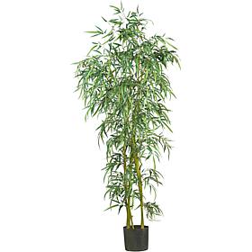 Nearly Natural 6 ft. Fancy Slim Bamboo Tree with 1,850 Leaves