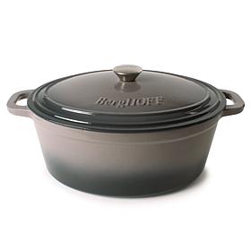 Neo Enameled Cast Iron 11.5" Oval Dutch Oven 5qt, Oyster