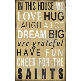 New Orleans Saints In This House Sign
