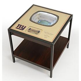 New York Giants 25-Layer Stadium Views Lighted End Table