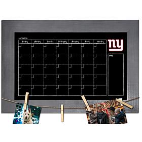 New York Giants Monthly Chalkboard with frame & clothespins 11x19 S...