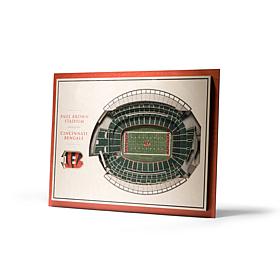 NFL Cincinnati Bengals StadiumViews 3-D Wall Art - Paul Brown Stadium