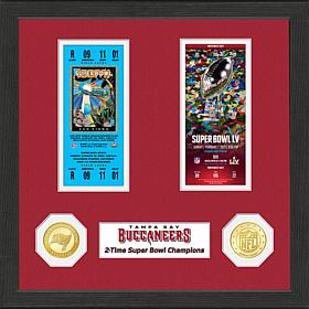 NFL Tampa Bay Buccaneers 2-Time Super Bowl Champions Ticket Collection
