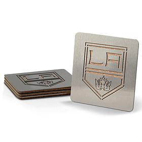 NHL Boasters 4-piece Coaster Set - Los Angeles Kings