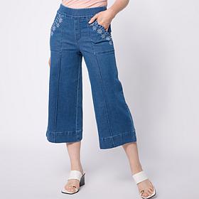 Nina Leonard Culotte Pull-On Pant