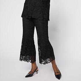 Nina Leonard Elastic Waist Pull-On Cropped Pant