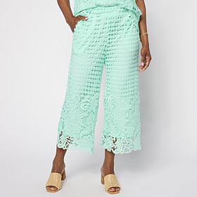 Nina Leonard Elastic Waist Pull-On Cropped Pant