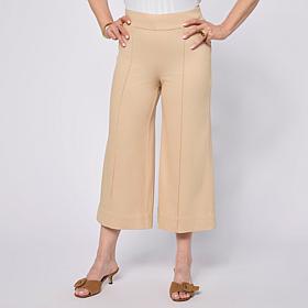 Nina Leonard Elastic Waist Pull-On Denim Pant