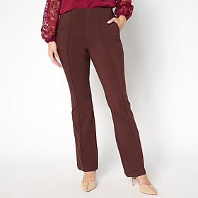 Nina Leonard Millennium Flare Leg Pull-on Pant