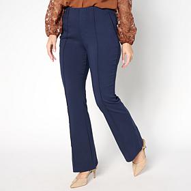 Nina Leonard Millennium Flare Leg Pull-on Pant