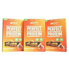No Sugar Company 3 x 4-count Peanut Butter Crunch Protein Bars