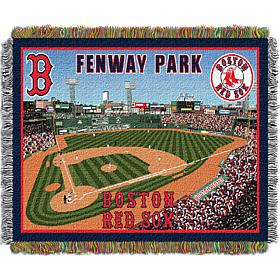 Northwest Company Officially Licensed MLB Red Sox Stadium Woven Throw