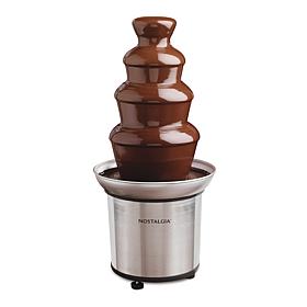 Nostalgia 4-Tier 2lb Stainless Steel Chocolate Fondue Fountain