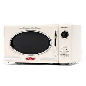 Nostalgia Retro 0.9 Cu. Ft. 800-Watt Countertop Microwave Oven - Ivory