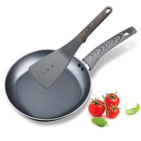 Not A Square Pan 2pc Set - 9.5" Frypan and Spatula 