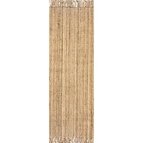 nuLOOM 2' 6" x 6' Daniela Farmhouse Chunky Jute Area Rug