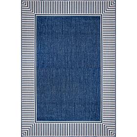 nuLOOM 3' 6" x 5' Asha Simple Border Indoor/Outdoor Area Rug