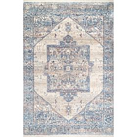 nuLOOM 3' x 5' Harriet Vintage Medallion Fringe Area Rug 