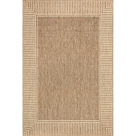 nuLOOM 6' 7" x 9' Asha Simple Border Indoor/Outdoor Area Rug