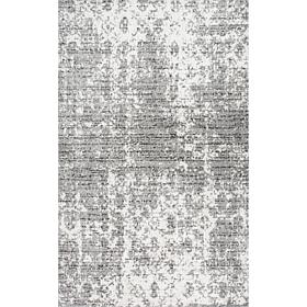 nuLOOM 7' 6" x 9' 6" Grey Deedra Modern Abstract Area Rug 