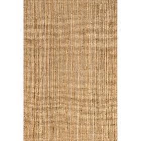 nuLOOM Ashli Solid Farmhouse Jute 6' x 9' Area Rug