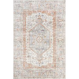 nuLOOM Jacquie Vintage Floral Area Rug - 5' x 7' 5" Silver
