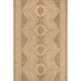 nuLOOM Ranya Tribal Indoor/Outdoor Area Rug 8' x 10' Light Brown