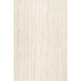 nuLOOM Rigo Hand Woven Farmhouse Jute Area Rug - 8' x 10' Off White