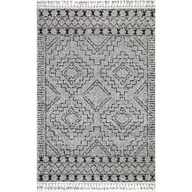 nuLOOM Vasiliki Moroccan Shag Tasseled Area Rug 