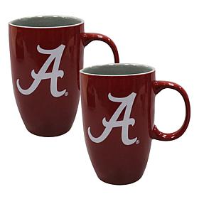 Official College Team 20 oz Ceramic Mug 2-Pack - University of Alabama