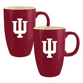 Official College Team 20oz Ceramic Mug - 2pk Indiana